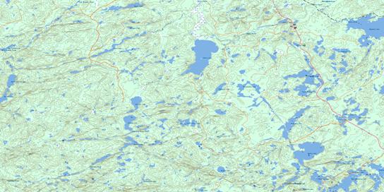 Pokei Lake Topo Map 042C06 at 1:50,000 scale - National Topographic System of Canada (NTS) - Toporama map