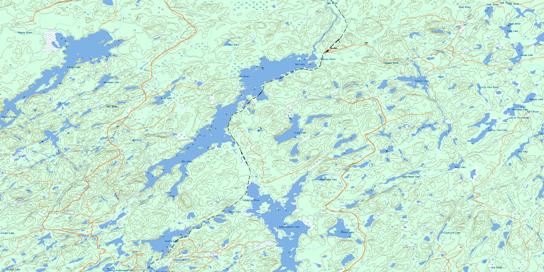 Oba Lake Topo Map 042C09 at 1:50,000 scale - National Topographic System of Canada (NTS) - Toporama map