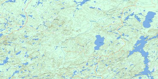 Anahareo Lake Topo Map 042C10 at 1:50,000 scale - National Topographic System of Canada (NTS) - Toporama map