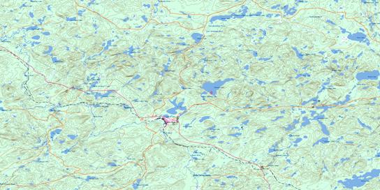White River Topo Map 042C11 at 1:50,000 scale - National Topographic System of Canada (NTS) - Toporama map