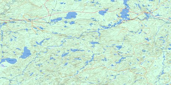 Cedar Lake Topographic map 042C12 at 1:50,000 Scale