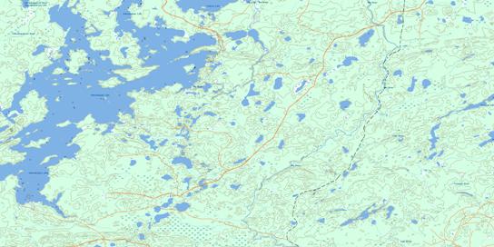 Kabinakagami Lake Topo Map 042C16 at 1:50,000 scale - National Topographic System of Canada (NTS) - Toporama map