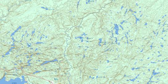 Goodchild Lake Topo Map 042D16 at 1:50,000 scale - National Topographic System of Canada (NTS) - Toporama map