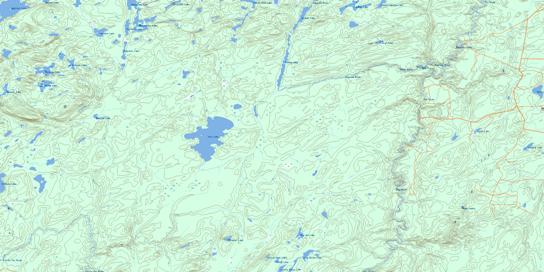 Vein Lake Topo Map 042E01 at 1:50,000 scale - National Topographic System of Canada (NTS) - Toporama map