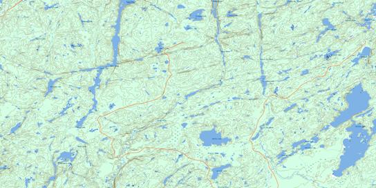 Killala Lake Topo Map 042E02 at 1:50,000 scale - National Topographic System of Canada (NTS) - Toporama map