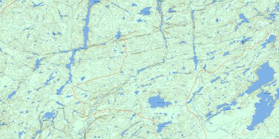 Killala Lake Topographic map 042E02 at 1:50,000 Scale