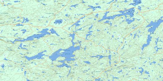 Barbara Lake Topo Map 042E05 at 1:50,000 scale - National Topographic System of Canada (NTS) - Toporama map
