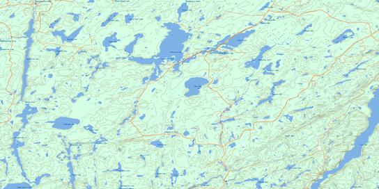 Wintering Lake Topo Map 042E06 at 1:50,000 scale - National Topographic System of Canada (NTS) - Toporama map