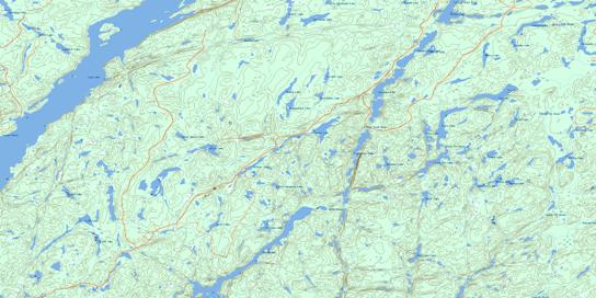 Spider Lake Topographic map 042E07 at 1:50,000 Scale