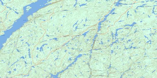 Spider Lake Topographic map 042E07 at 1:50,000 Scale