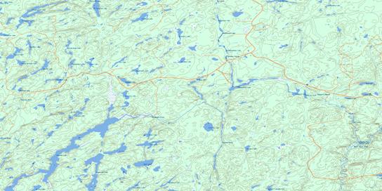 Kagiano Lake Topo Map 042E08 at 1:50,000 scale - National Topographic System of Canada (NTS) - Toporama map