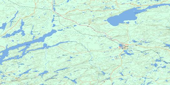 Pagwachuan Lake Topo Map 042E09 at 1:50,000 scale - National Topographic System of Canada (NTS) - Toporama map
