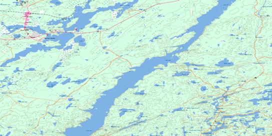 Geraldton Topo Map 042E10 at 1:50,000 scale - National Topographic System of Canada (NTS) - Toporama map