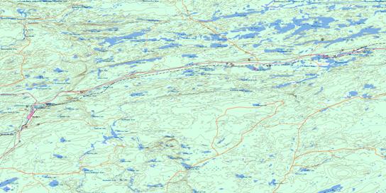 Beardmore Topo Map 042E12 at 1:50,000 scale - National Topographic System of Canada (NTS) - Toporama map