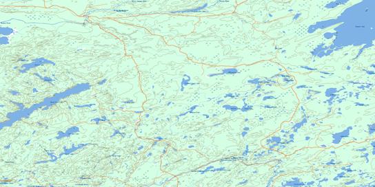 North Wind Lake Topo Map 042E13 at 1:50,000 scale - National Topographic System of Canada (NTS) - Toporama map