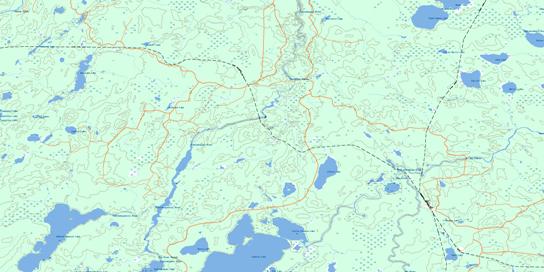 Oba Topographic map 042F01 at 1:50,000 Scale