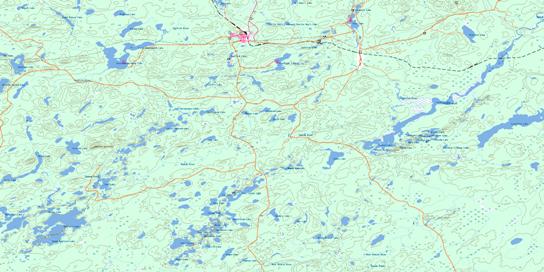 Hornepayne Topo Map 042F02 at 1:50,000 scale - National Topographic System of Canada (NTS) - Toporama map