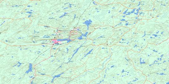 Manitouwadge Topographic map 042F04 at 1:50,000 Scale