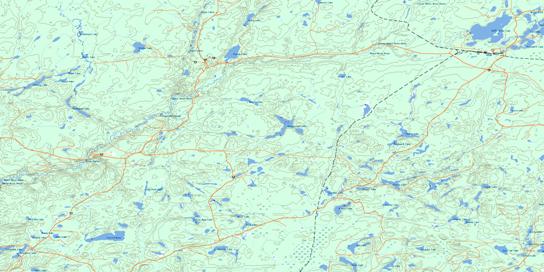 White Otter River Topo Map 042F05 at 1:50,000 scale - National Topographic System of Canada (NTS) - Toporama map