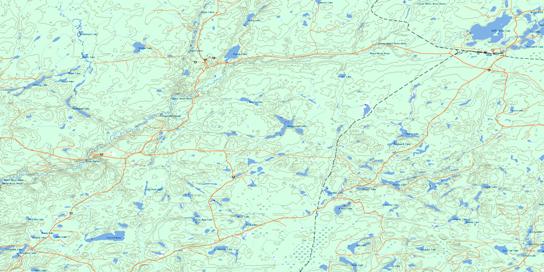 White Otter River Topographic map 042F05 at 1:50,000 Scale