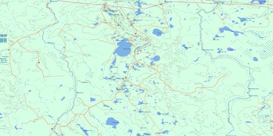 Nassau Lake Topo Map 042F09 at 1:50,000 scale - National Topographic System of Canada (NTS) - Toporama map