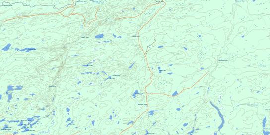 Osawin River Topo Map 042F11 at 1:50,000 scale - National Topographic System of Canada (NTS) - Toporama map