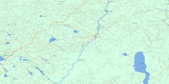 Woman Falls Topo Map 042G02 at 1:50,000 scale - National Topographic System of Canada (NTS) - Toporama map