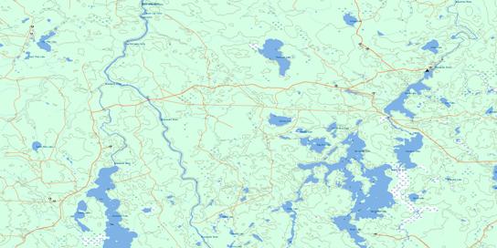 Opasatika Lake Topo Map 042G03 at 1:50,000 scale - National Topographic System of Canada (NTS) - Toporama map