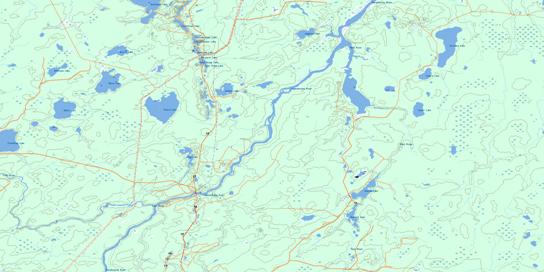 Pearce Lake Topo Map 042G09 at 1:50,000 scale - National Topographic System of Canada (NTS) - Toporama map