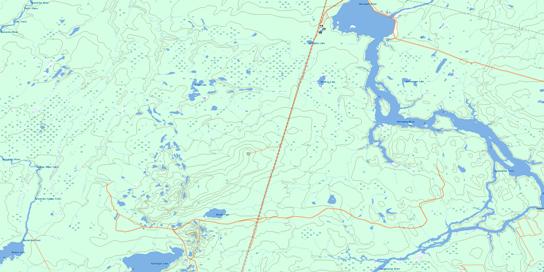 Bennet Lake Topographic map 042G16 at 1:50,000 Scale