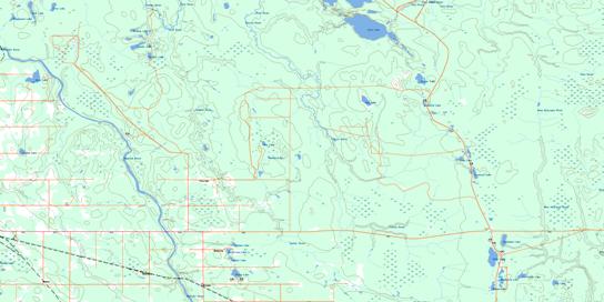 Abitibi Topographic map 042H02 at 1:50,000 Scale