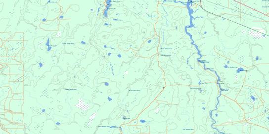 Bradburn Lake Topo Map 042H04 at 1:50,000 scale - National Topographic System of Canada (NTS) - Toporama map