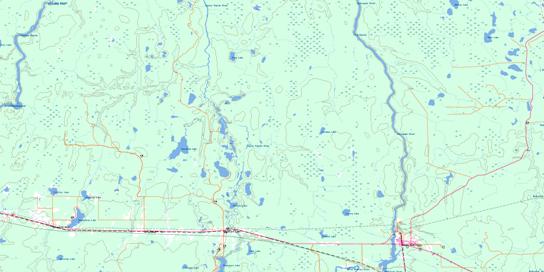 Smooth Rock Falls Topo Map 042H05 at 1:50,000 scale - National Topographic System of Canada (NTS) - Toporama map