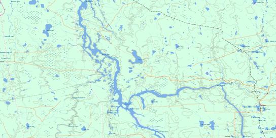 Gardiner Topo Map 042H06 at 1:50,000 scale - National Topographic System of Canada (NTS) - Toporama map