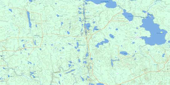 Little Abitibi Lake Topo Map 042H07 at 1:50,000 scale - National Topographic System of Canada (NTS) - Toporama map