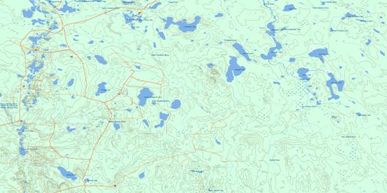 Twopeak Lake Topo Map 042H08 at 1:50,000 scale - National Topographic System of Canada (NTS) - Toporama map