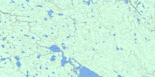 Montreuil Lake Topo Map 042H10 at 1:50,000 scale - National Topographic System of Canada (NTS) - Toporama map