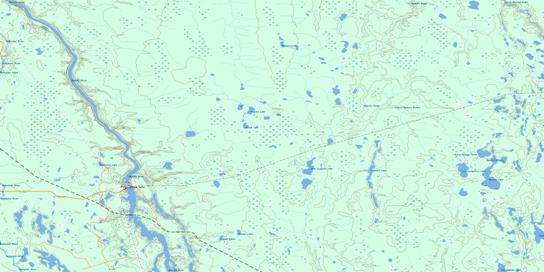 Island Falls Topo Map 042H11 at 1:50,000 scale - National Topographic System of Canada (NTS) - Toporama map