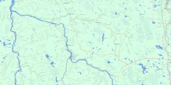 Abimatinu River Topographic map 042H12 at 1:50,000 Scale