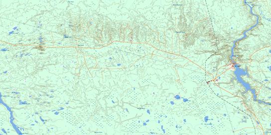 Fraserdale Topo Map 042H13 at 1:50,000 scale - National Topographic System of Canada (NTS) - Toporama map