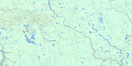 Takwata Lake Topographic map 042H14 at 1:50,000 Scale