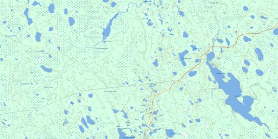 Lawagamau Lake Topographic map 042H16 at 1:50,000 Scale