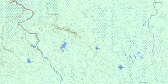 Audrey Lake Topo Map 042I03 at 1:50,000 scale - National Topographic System of Canada (NTS) - Toporama map