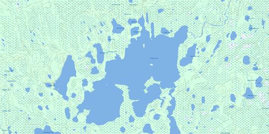 Kesagami Lake Topographic map 042I08 at 1:50,000 Scale