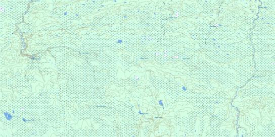 Glaister Lake Topographic map 042I09 at 1:50,000 Scale