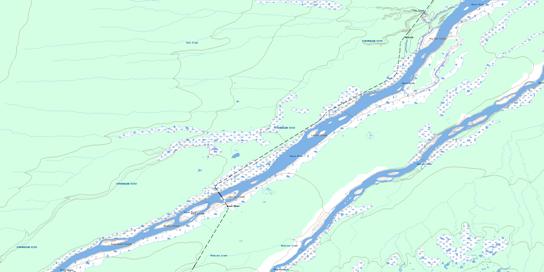 Moose River Topo Map 042I14 at 1:50,000 scale - National Topographic System of Canada (NTS) - Toporama map