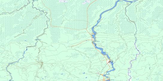 Smoky Falls Topo Map 042J01 at 1:50,000 scale - National Topographic System of Canada (NTS) - Toporama map