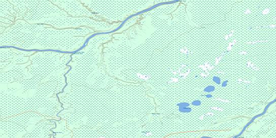 Wawa Lakes Topo Map 042J08 at 1:50,000 scale - National Topographic System of Canada (NTS) - Toporama map