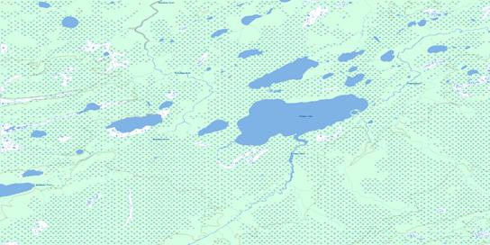 Pledger Lake Topo Map 042J13 at 1:50,000 scale - National Topographic System of Canada (NTS) - Toporama map