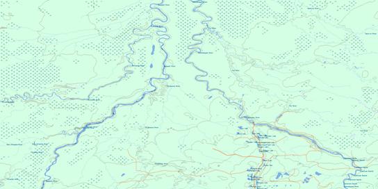 Limestone Rapids Topo Map 042K01 at 1:50,000 scale - National Topographic System of Canada (NTS) - Toporama map